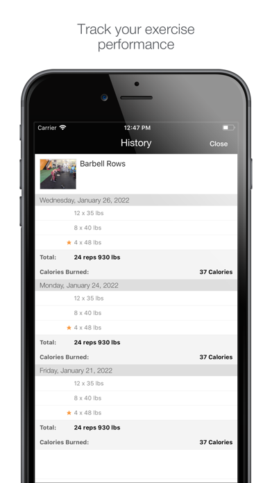 AXE Fitness Screenshot