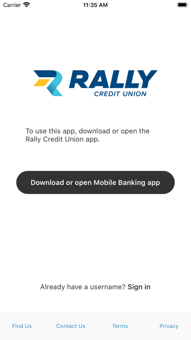 Rally CU Smart Card Screenshot