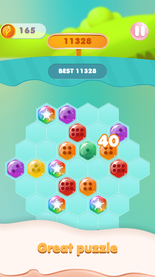#3. Hex Merge Puzzle (iOS) By: Le Huy Phan