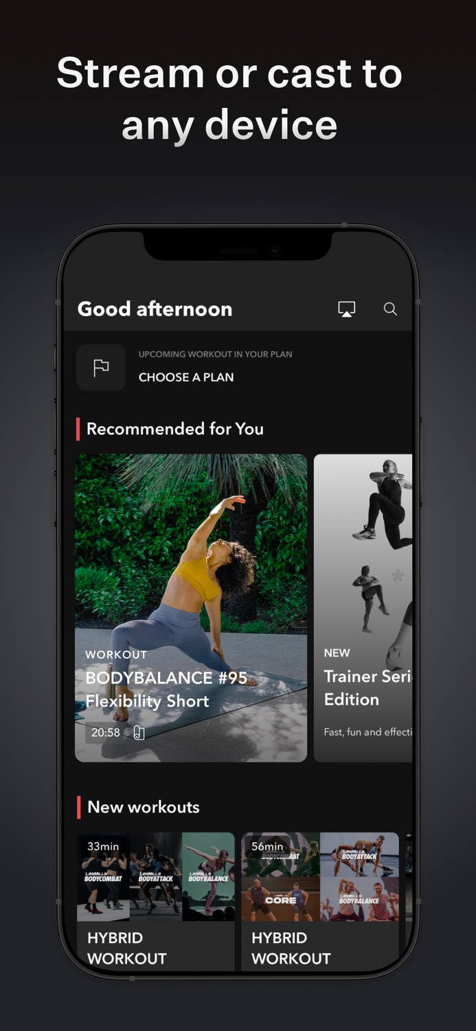LES MILLS home workout app