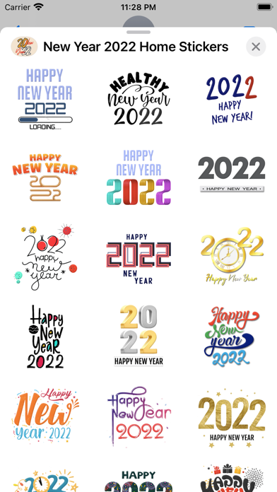 New Year 2022 Home Stickersのおすすめ画像3