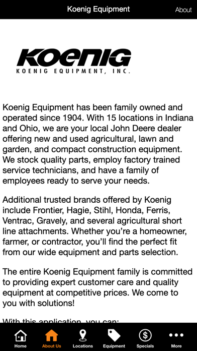 Koenig Equipment Screenshot