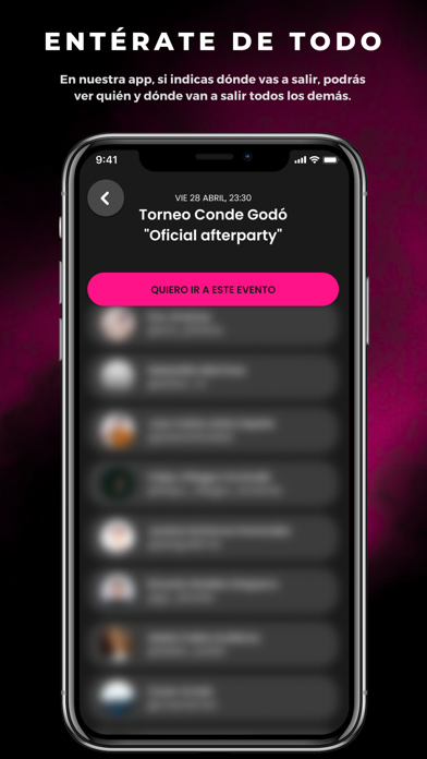 Clubbing App Screenshot