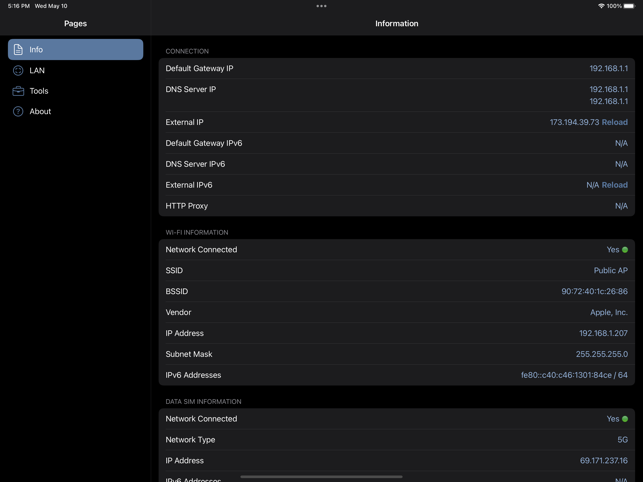 ‎Network Analyzer: net tools Capture d'écran