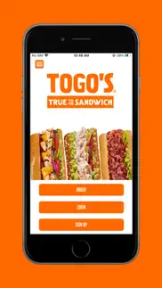 togo's sandwiches iphone screenshot 1