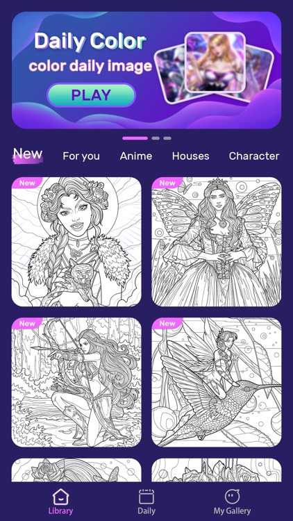 Fairy Color - Paint by number screenshot-5