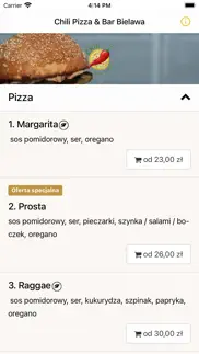 chili pizza & bar iphone screenshot 1