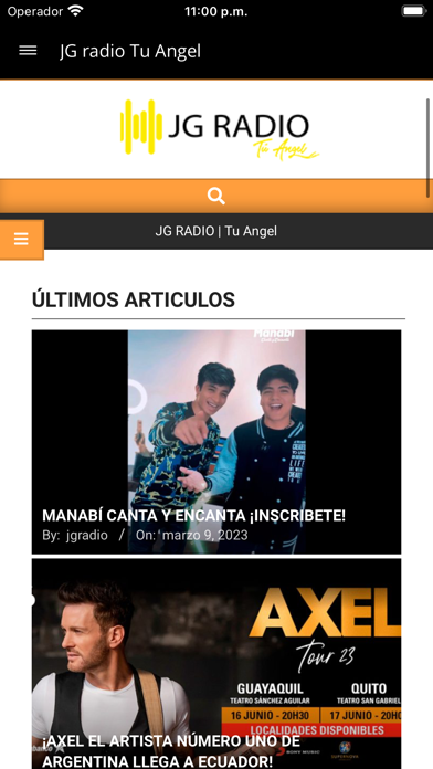 JG RADIO TU ANGEL Screenshot