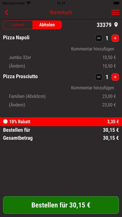 Osteria Pomodoro Rietberg Screenshot