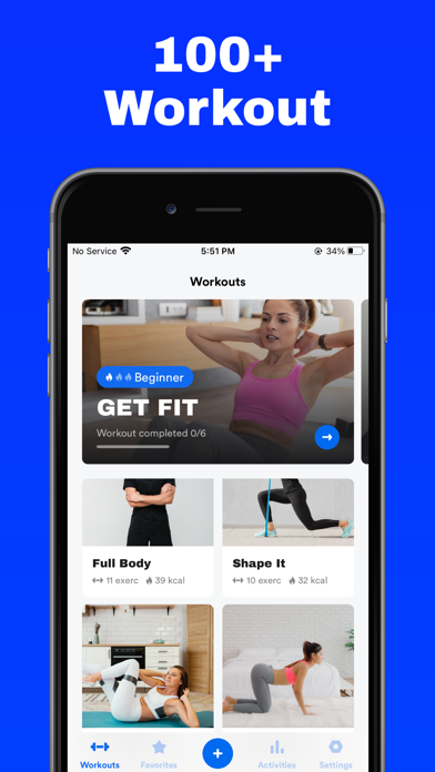 Fitness App - Home Workout Screenshot