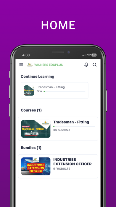 WINNERS EDUPLUS Screenshot