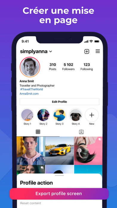 Screenshot #3 pour InTools: Planner for Instagram
