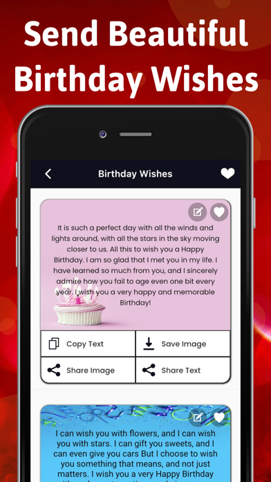 Love Messages, Birthday Wishes screenshot 2