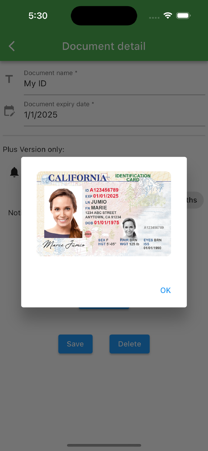 ExpiNotif Expiry schedule