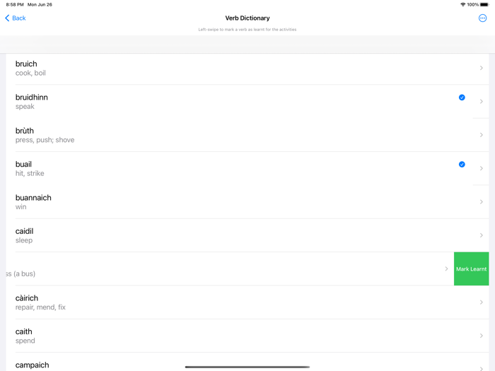 Scottish Gaelic Verb Blitz