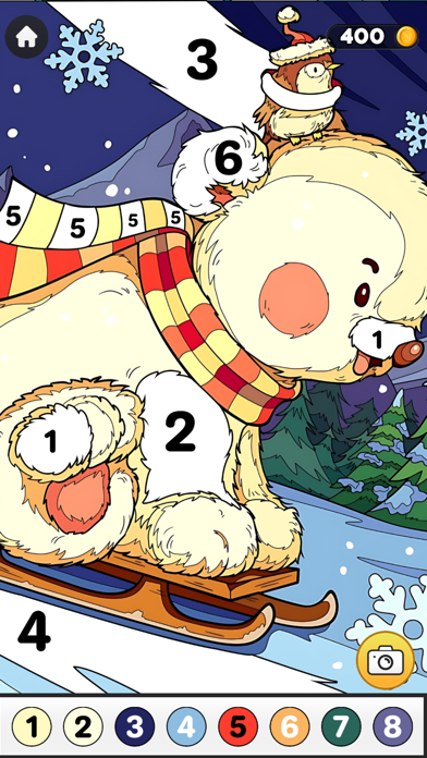 Christmas Coloring By Numbers Screenshot