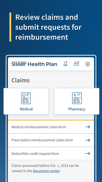 Sharp Health Plan - Insurance Screenshot