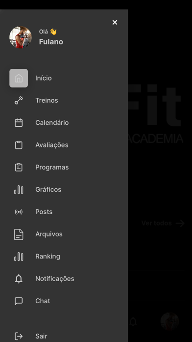 ON FIT Academia Screenshot