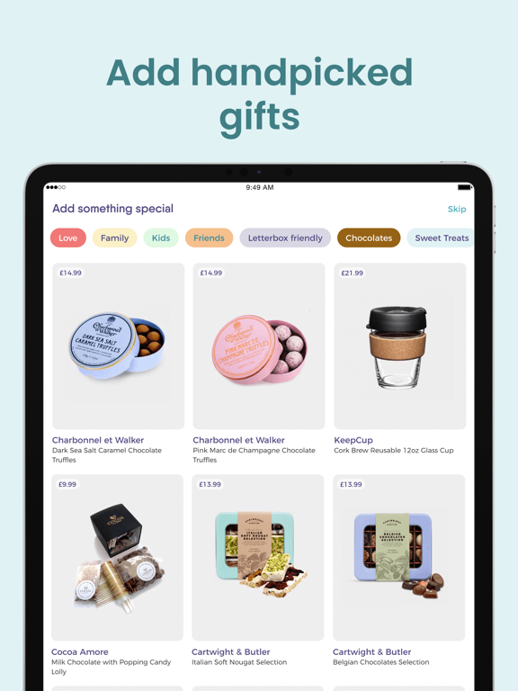 TouchNote Custom Cards & Gifts iPad screenshot 4 - Photo & Video app