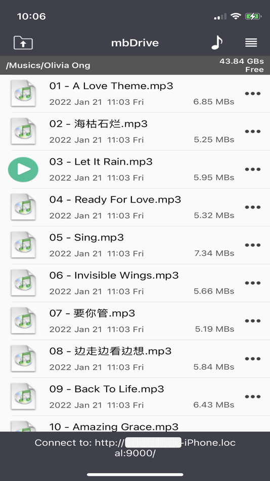 #5. mbDrive Lite - WiFi flash disk (iOS) Podle: Haw-Yuan Yang