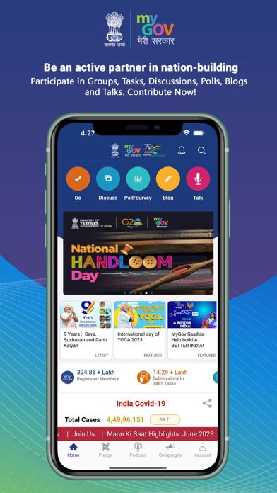 Screenshot #1 pour MyGov India - मेरी सरकार