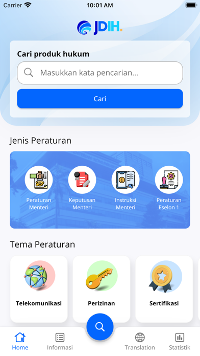 JDIH Kemkominfo Screenshot