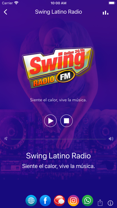 Swing Latino Radio Screenshot