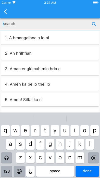 Worship Lyrics Mara&Mizo Screenshot