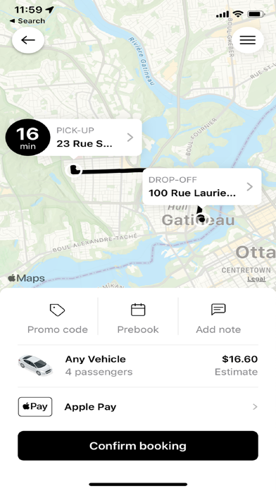 MonTaxi. Screenshot