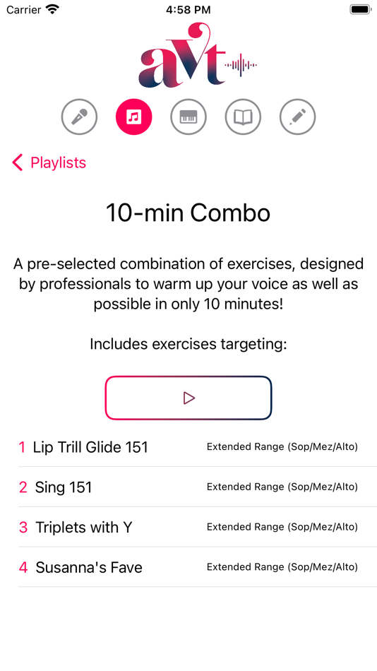 #7. Audition Vocal Toolbox (iOS) 由: K.M MCNAUGHTON & D MUSIL