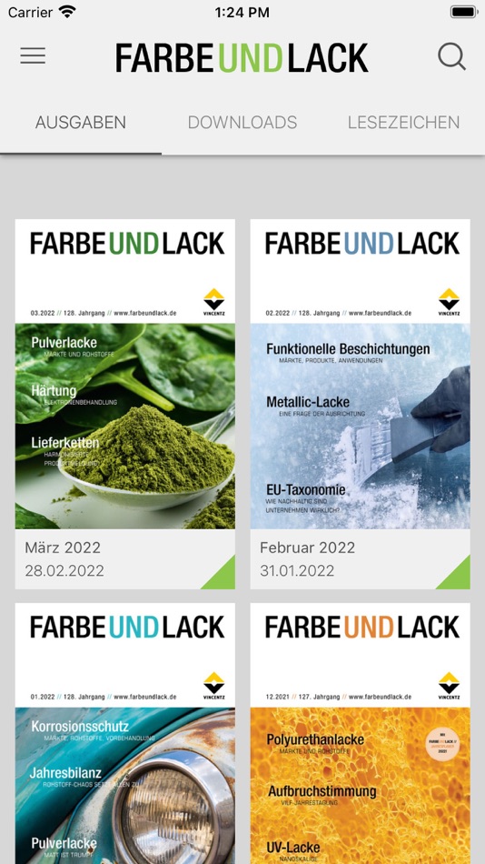 #1. FARBE UND LACK // KIOSK APP (iOS) 由: Vincentz Network