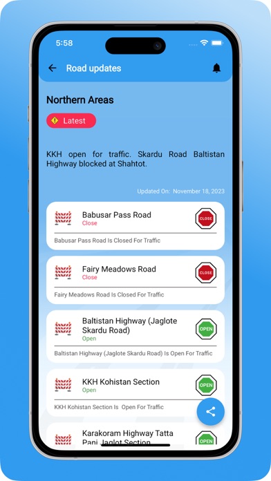 Motorway Conditions Today Screenshot