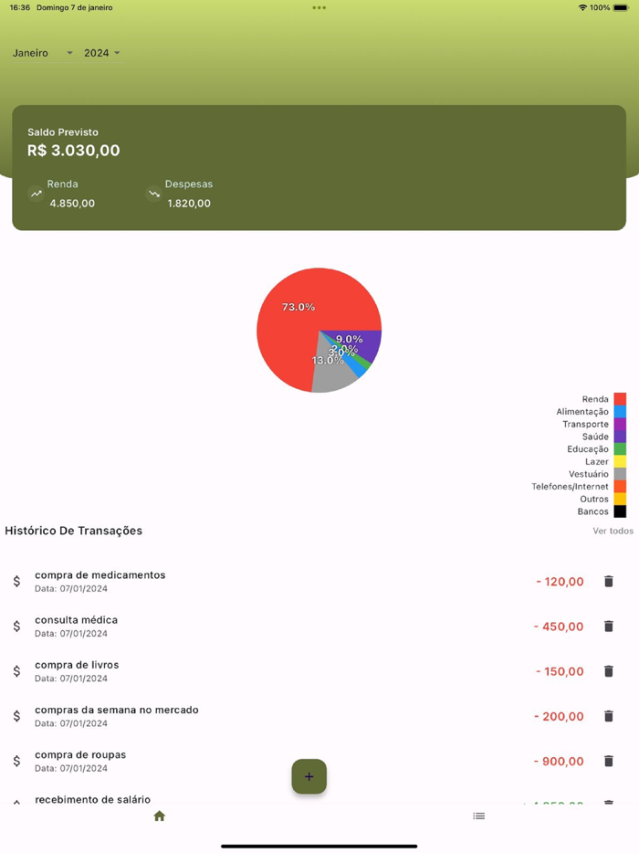 Minhas Despesas Pessoais