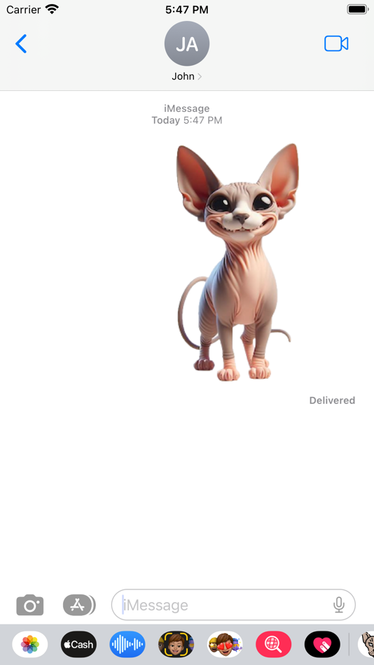 #4. Sphinx Cat Stickers (iOS) By: Paul Scott