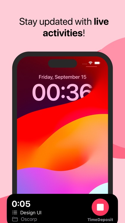 Timesheet tasks: Time Deposit screenshot-3