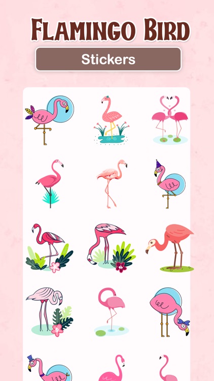 Watercolor Flamingo Stickers screenshot-3