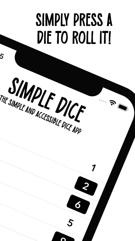 #2. Simple Dice - Accessible Dice (iOS) 由: SuperFly Games Ltd