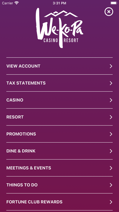 We-Ko-Pa Casino Resort Screenshot