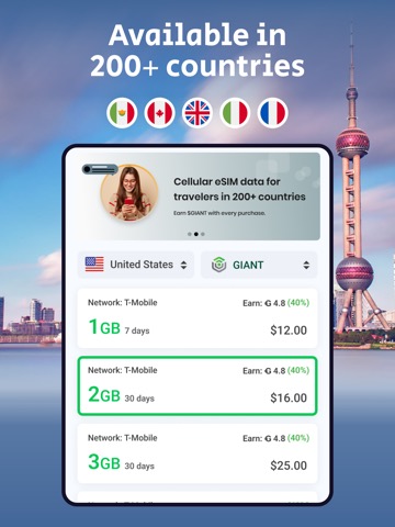 GIANT: eSIM Mobile Data Planのおすすめ画像2