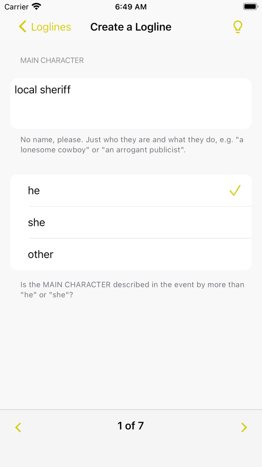 #2. Logline Creator (iOS) Von: Dmitry Novikov