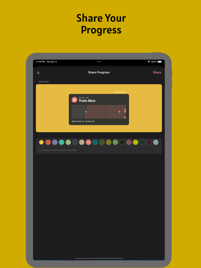Habit and Goal Tracker - H40