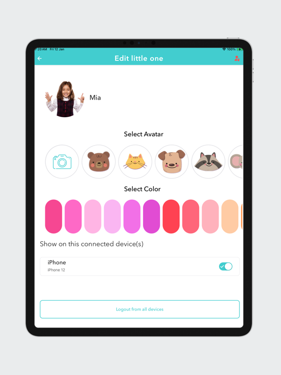 Playdate: Secure family chat iPad screenshot 4 - Social Networking app