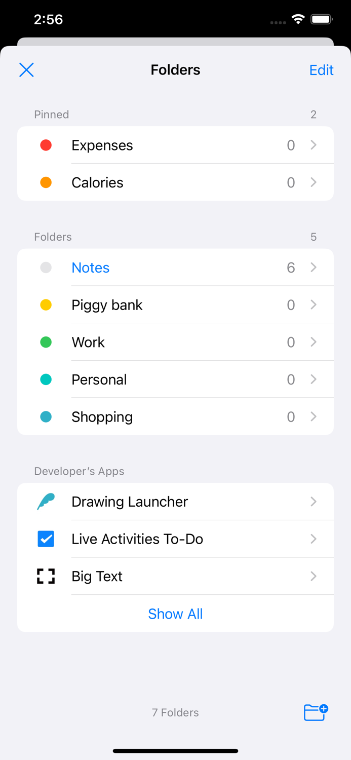 Calculator Notes - Spreadsheet