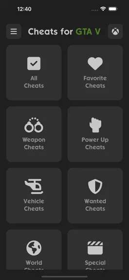Game screenshot All Cheats for GTA 5 (V) mod apk