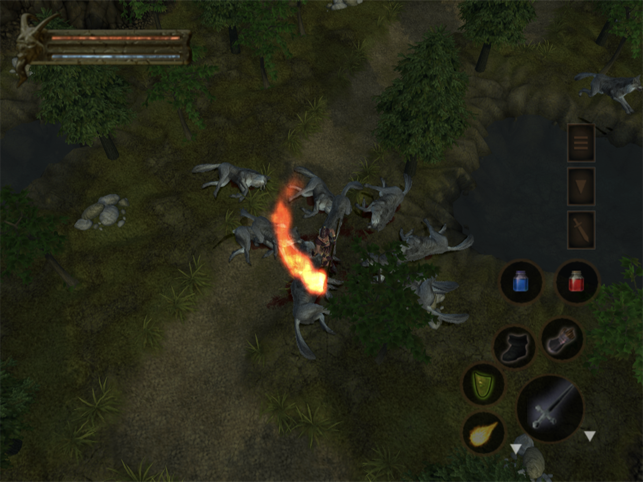 Baldur's Gate - Screenshot van de Dark Alliance