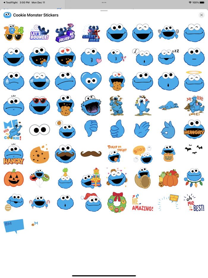 Cookie Monster Stickers