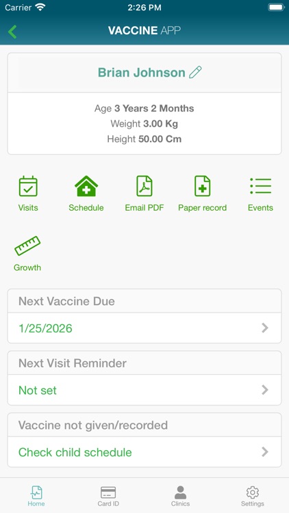 The Vaccine App