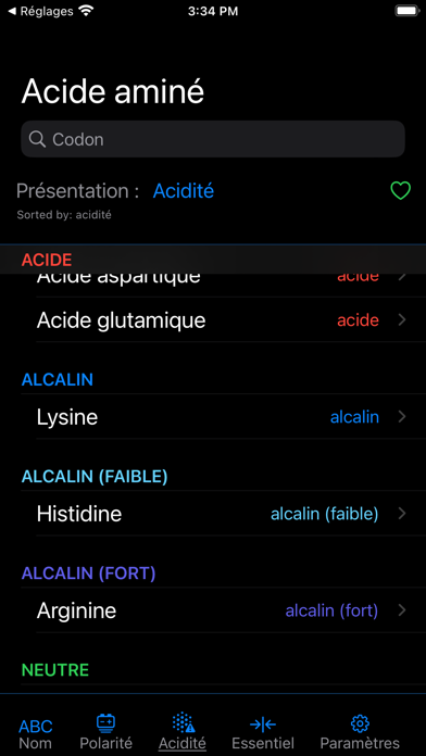 iAmino - Amino Acids Screenshot