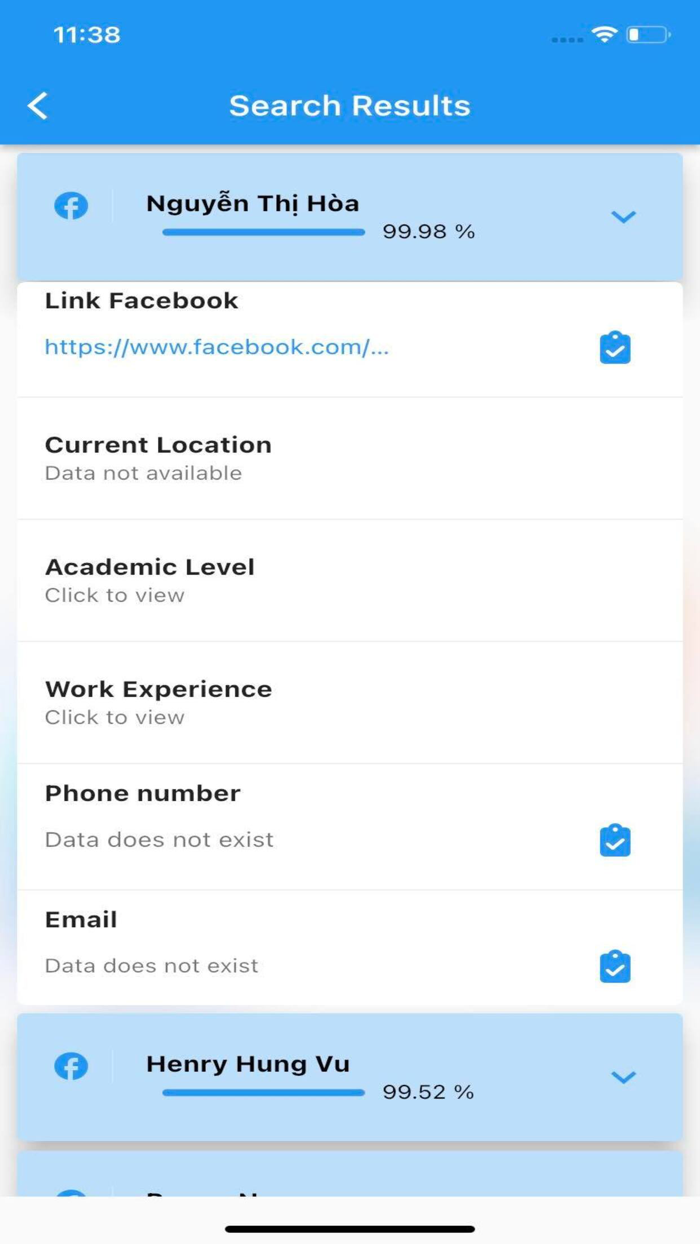Social ID Search