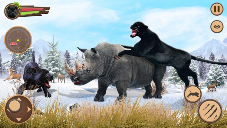 Wild Black Panther Games 3D screenshot-3